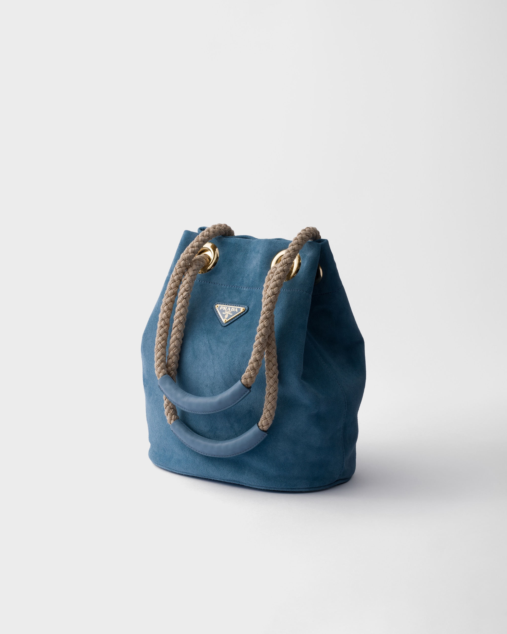 Small Prada Mariner suede bucket bag - Image 3